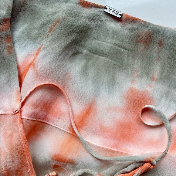 Young Fabulous & Broke Dawn Balloon Sleeve Tie Dye dress - Picture 3 of 3